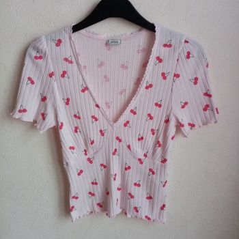 Joli top motif cerise femme 🍒