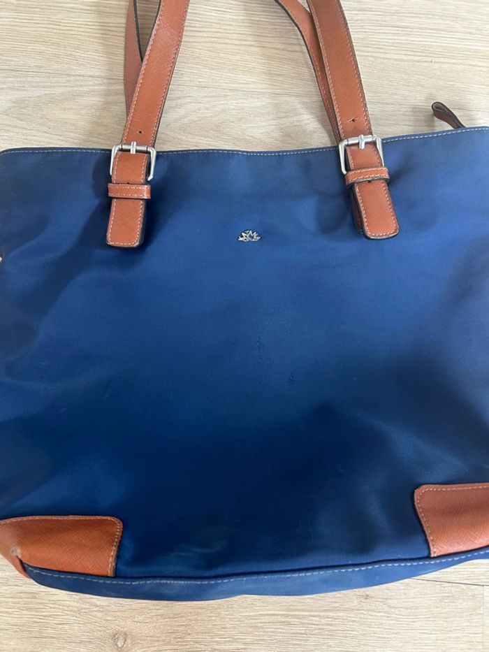 Sac à main cabas Katana bleu marine – idéal cours / bureau - photo numéro 3