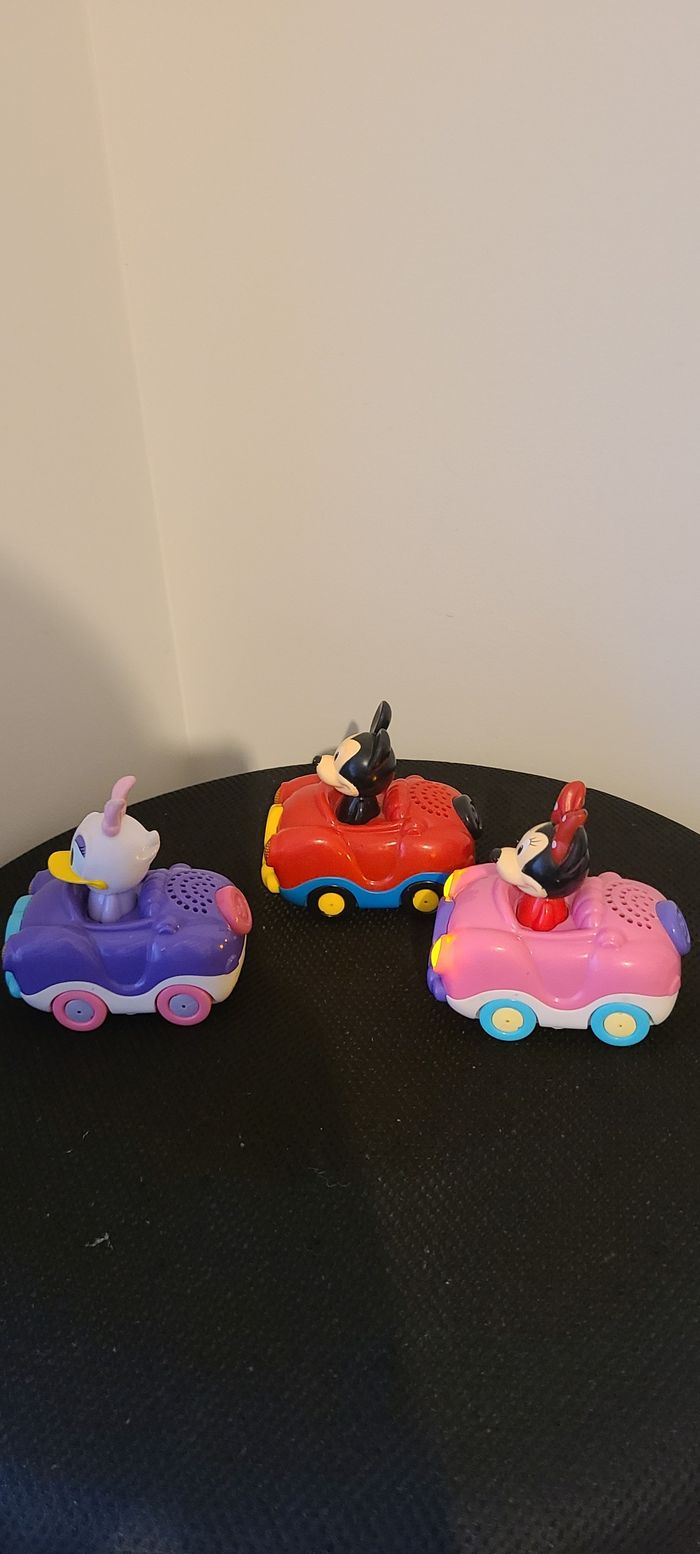 VTech - Tut Tut Bolides Disney, Coffret Trio Cabriolets, 3 Voitures Interactives, Minnie, Daisy Et M - photo numéro 4