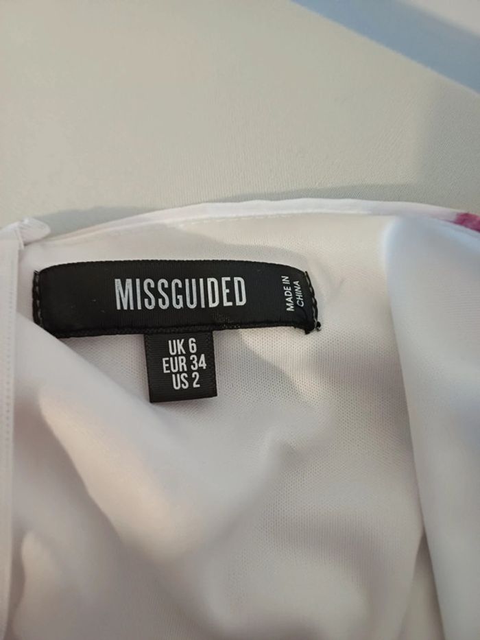Robe froncée fleurie Missguided taille XS 34 - photo numéro 9