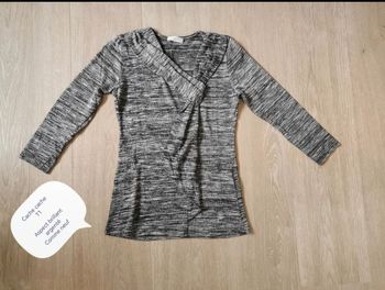 Pull fantaisie aspect brillant T1