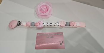 ATTACHES TÉTINES PERSONNALISÉ SILICONE 🌸 .