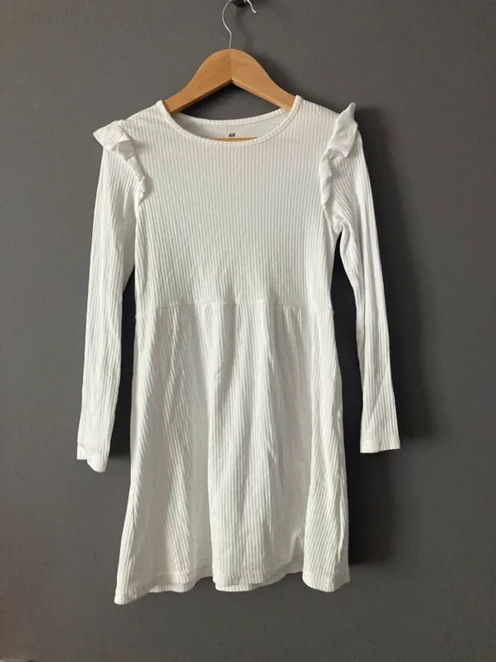 H&M petite robe blanche taille 7-8 ans - photo numéro 6