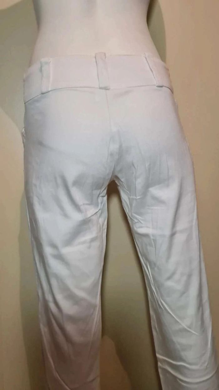 Pantalon blanc coupe droite - photo numéro 7