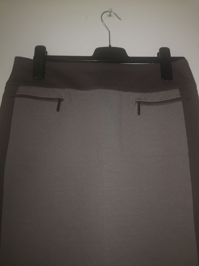 Jupe droite bi-couleur - photo numéro 3