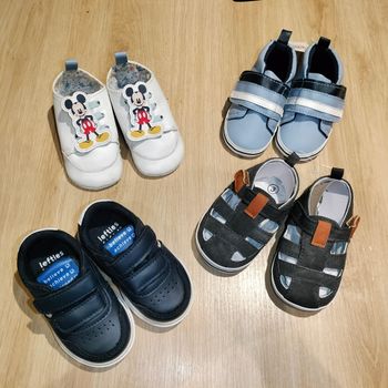 Lot chaussures bébé T18–19 – Disney, Mo, Lefties – Neufs