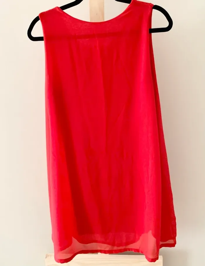 📌 Robe rouge fluide sans manches – Taille M/L - photo numéro 3