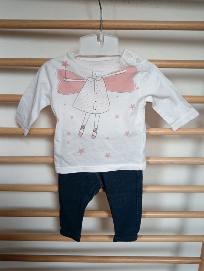 Ensemble fille 1mois