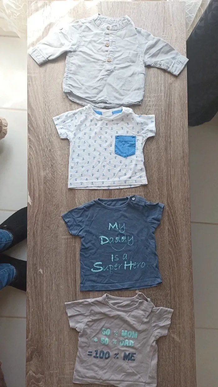 Lot de 4 t-shirt garçon 3 mois
