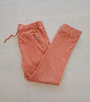 Pantalon jogging JBC - rose pêche - brillant - taille 116cm - détente confort