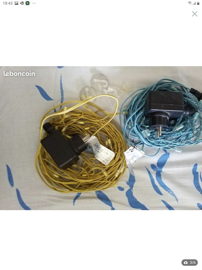 Lot de 2 guirlandes 🎄 lumineuses bon état - photo numéro 3