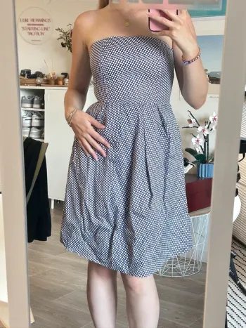 Robe bustier à pois Tommy Hilfiger