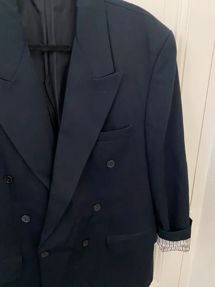 Blazer bleu marine Vintage James John Coppola - photo numéro 3