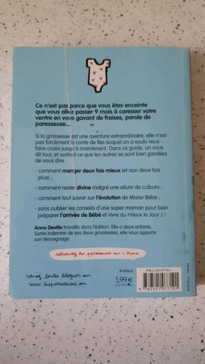 Livre la grossesse des paresseuse