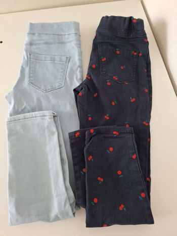 Lot jeans jeggins fille