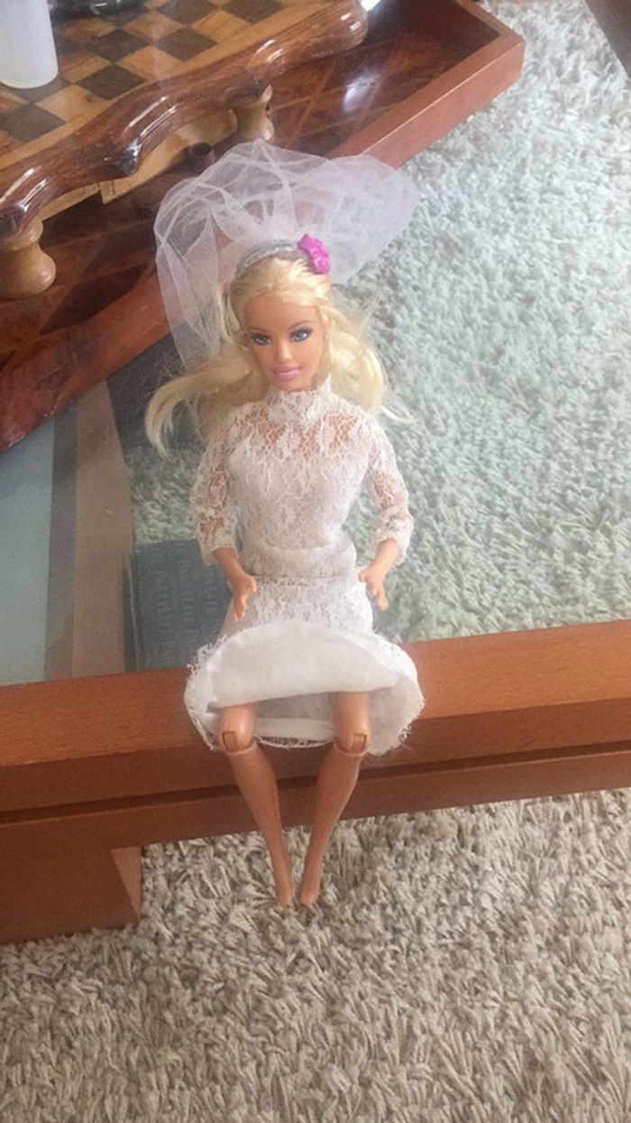 Barbue + robe de mariée