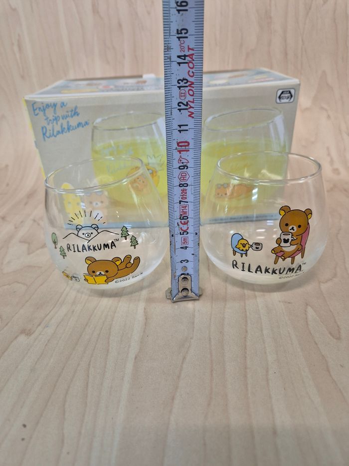 Set 2 verres Rilakkuma Style Yura Yura - photo numéro 8