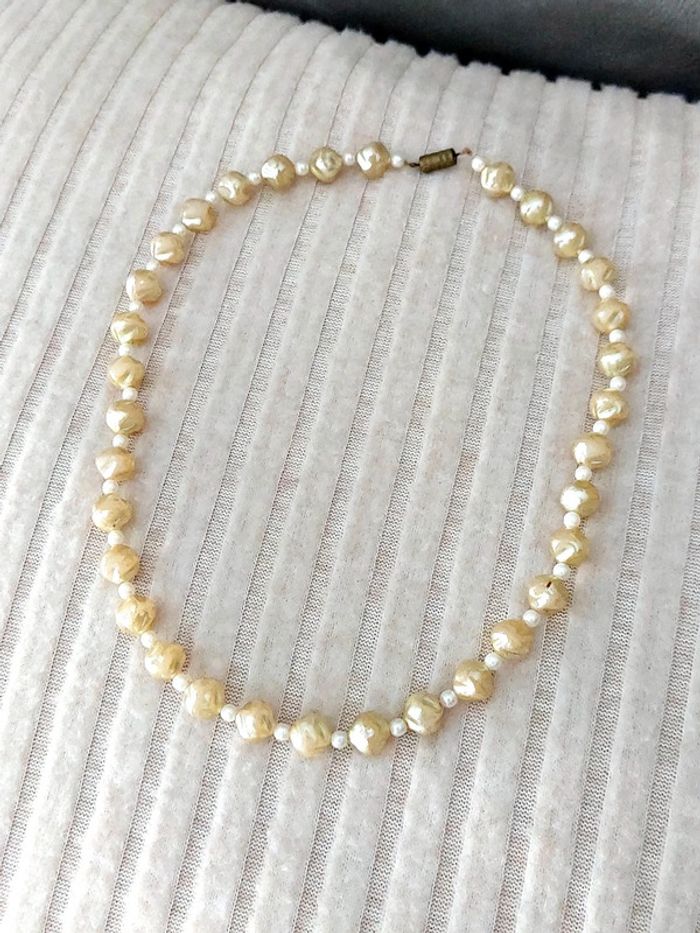Magnifique collier de perles vintage nacrées - photo numéro 2