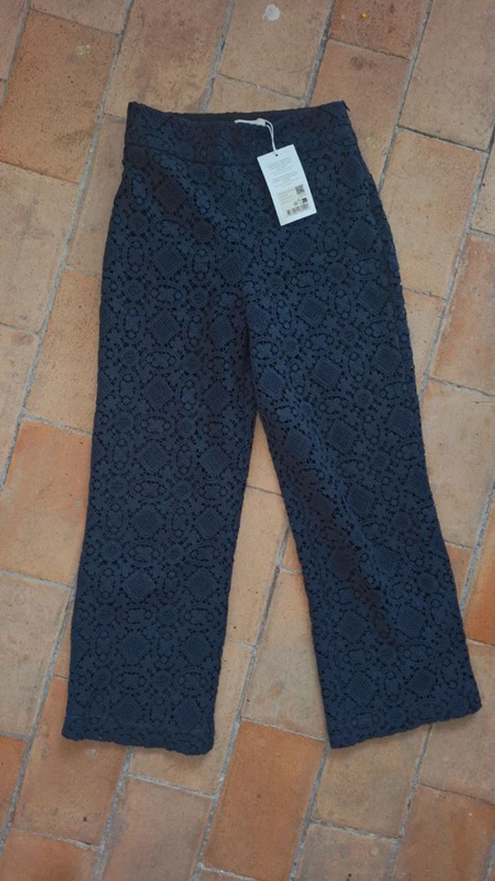 Pantalon Fausto Sézane – Bleu marine – T.36 – Neuf avec étiquette - photo numéro 2