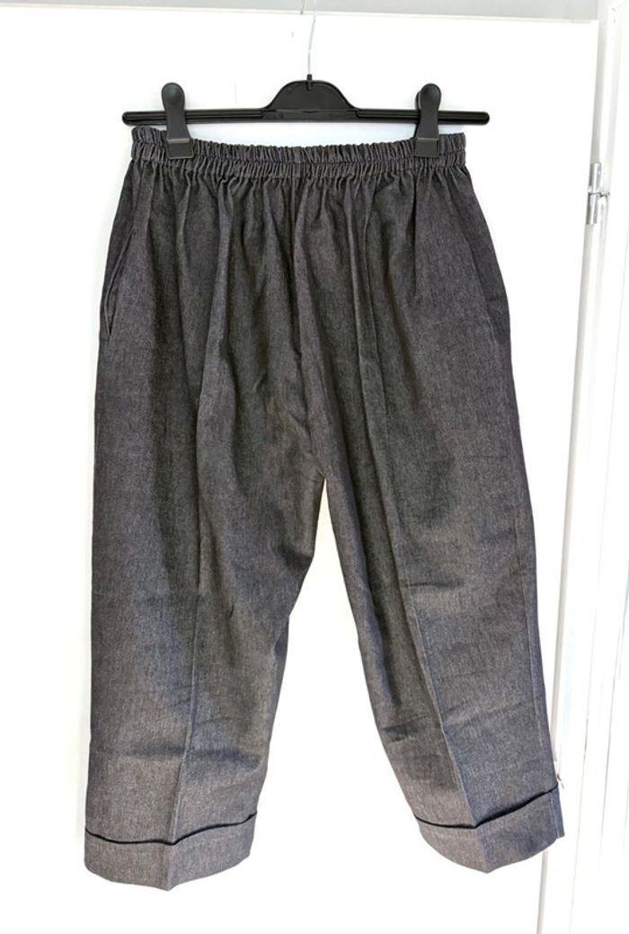Pantalon de ville coupe cigarette élastique grande taille 46/48 - photo numéro 3