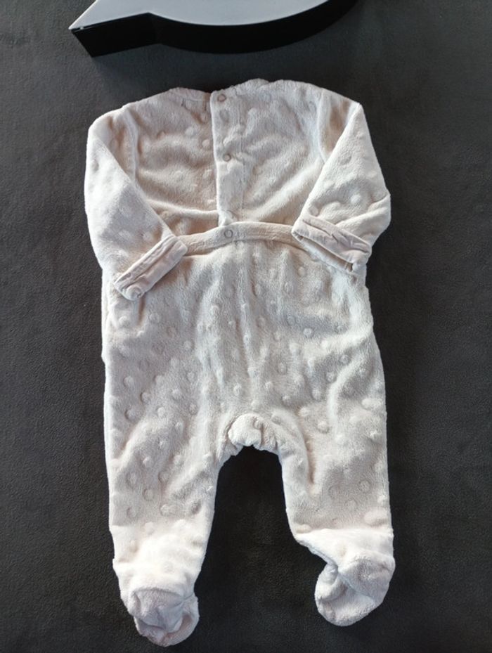 Pyjama grenouillère velours Fille 3 mois écureuil Kiabi - photo numéro 4