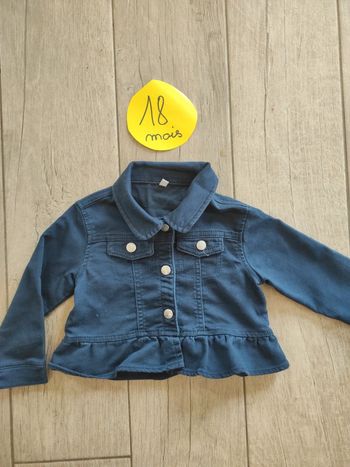 Petite veste légère bleue marine 18 mois