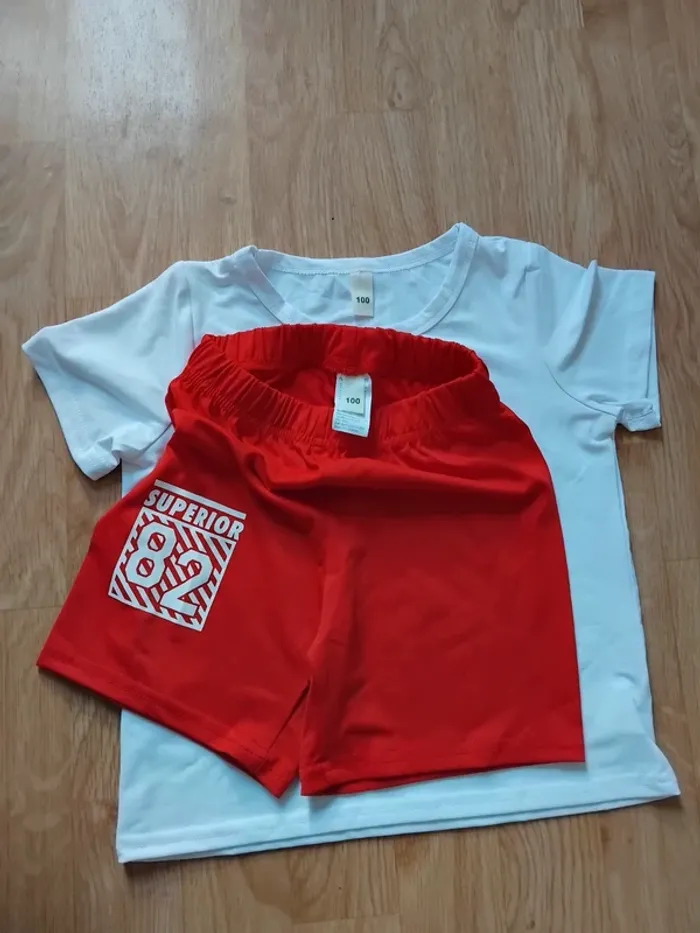 Ensemble shorts garçon taille 100cm (3/4ans) - photo numéro 4