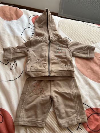 Ensemble de jogging 2 pièces marron bébé garçon taille 1 mois