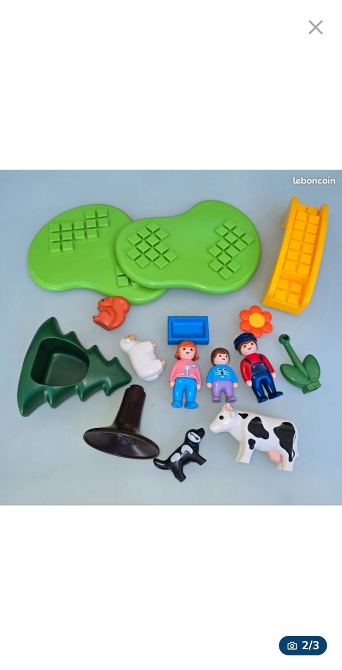 123 playmobil 6788 Famille avec Animaux Prairie complet - photo numéro 2