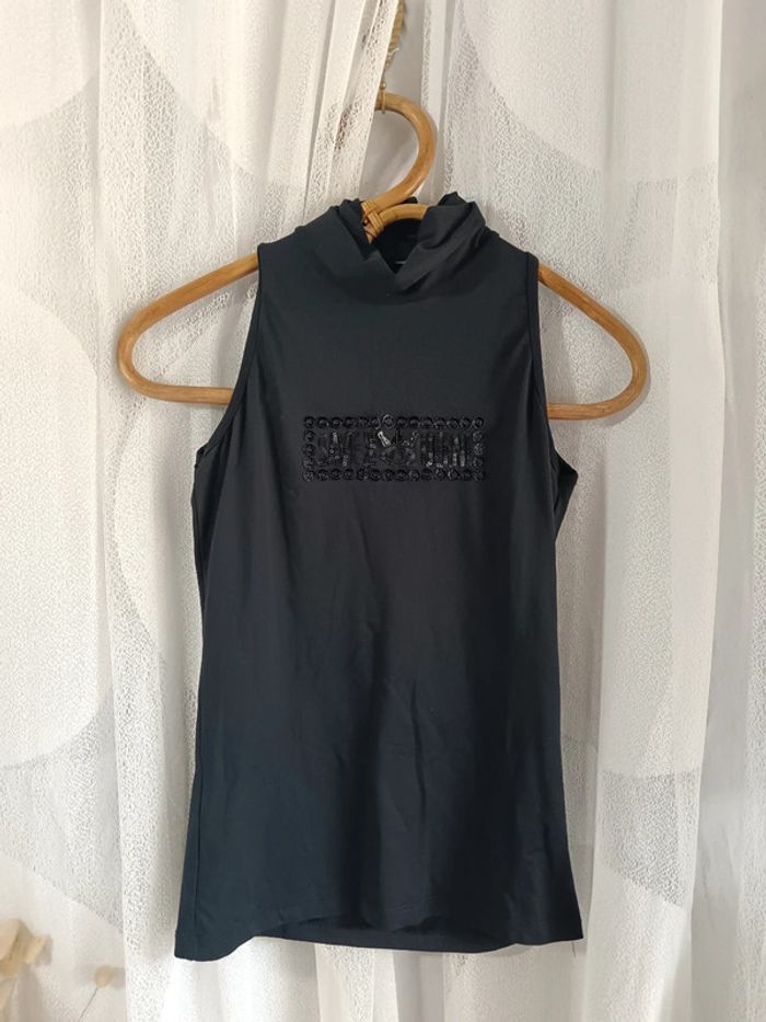 Save The Queen | Haut spandex noir col haut | t. S - photo numéro 7