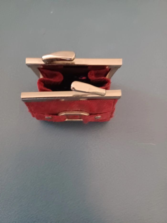 Mini porte monnaie rouge - photo numéro 4