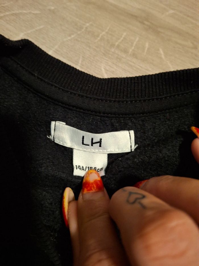 Pull garçon noir et blanc la halle 14 ans - photo numéro 2