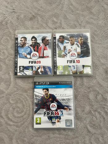 Jeux PS3 FIFA 09, 10 et 14 – Très bon état avec jaquettes