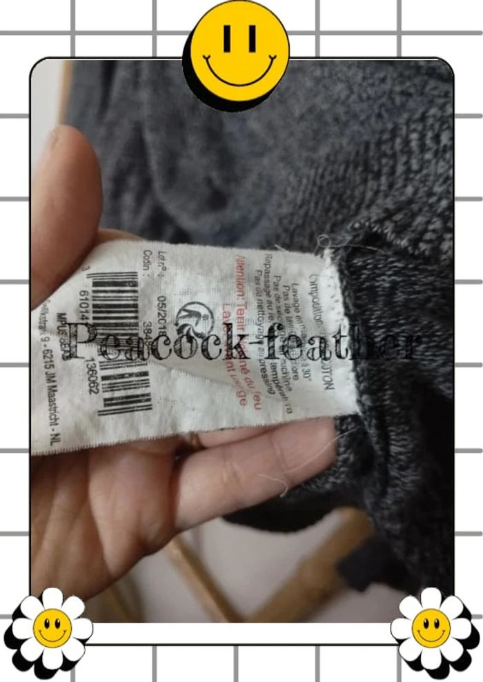Pull gris homme L - photo numéro 6