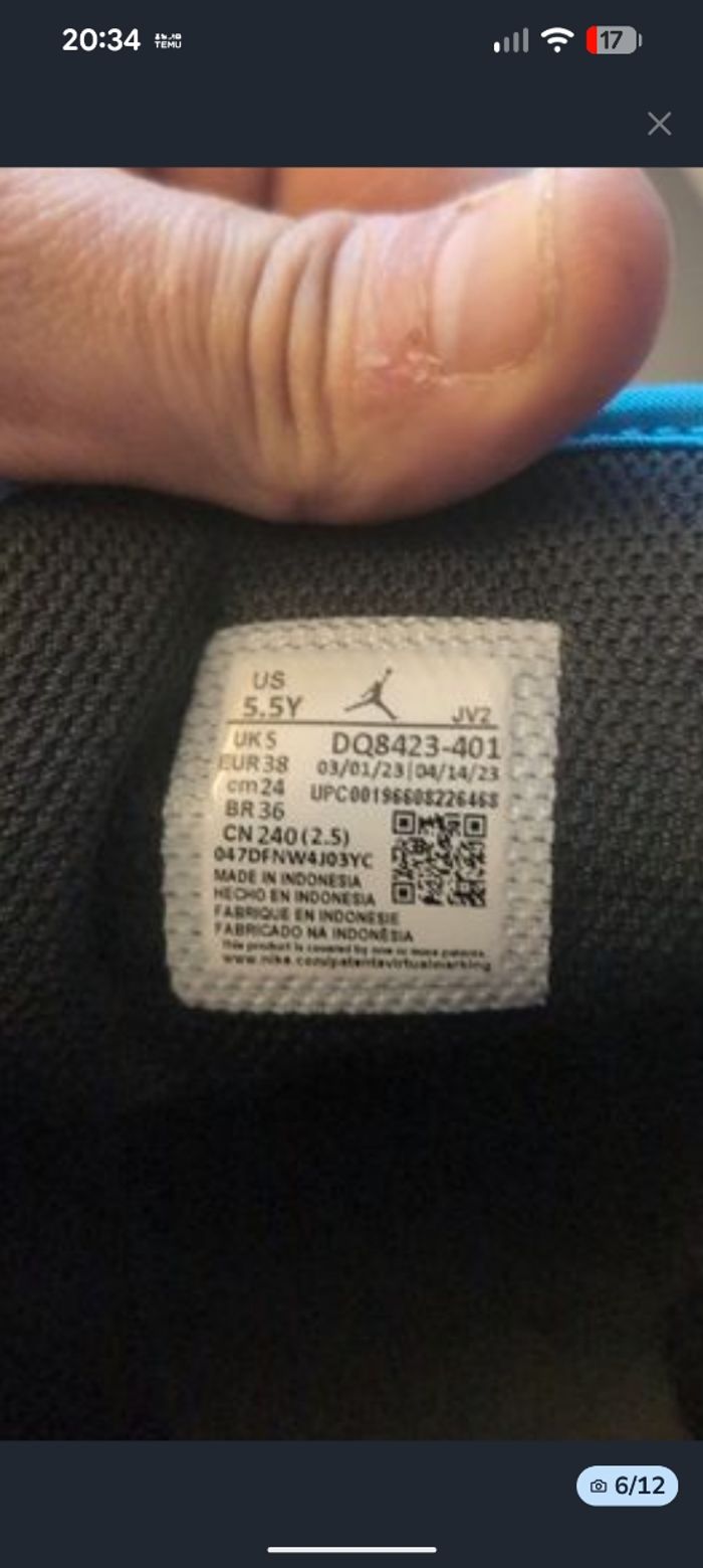 Air Jordan 1 mid T 38 - photo numéro 2