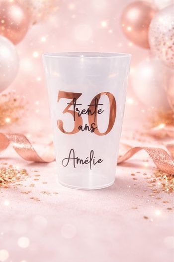Gobelet personnalisé anniversaire 