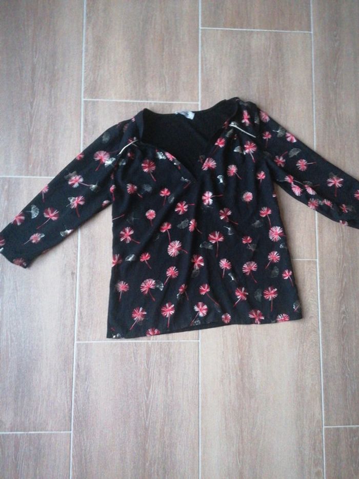 Blouse femme taille M mademoiselle frenchy - photo numéro 3