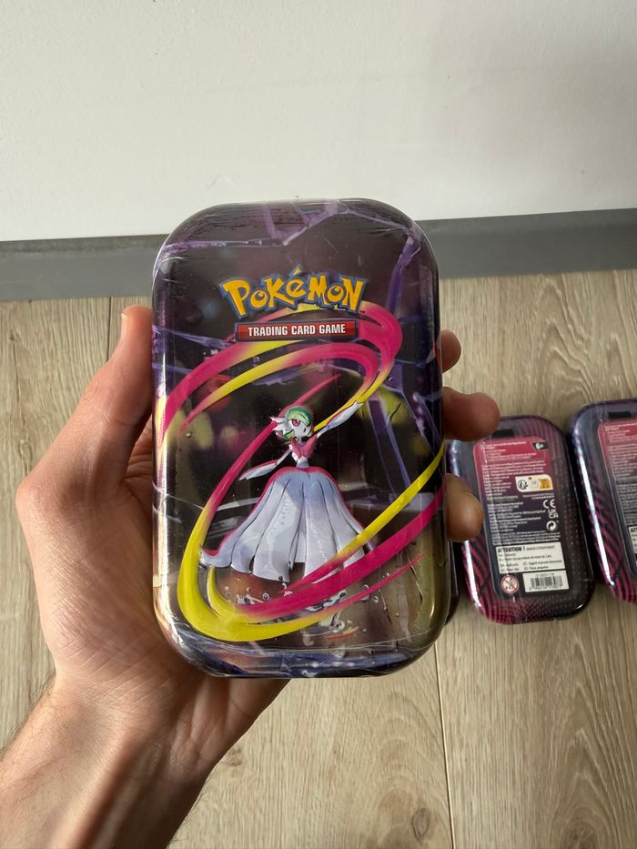 Lot 5 Mini Tins ME01 Méga-Héroïsme Pokémon FR Scellées - photo numéro 3