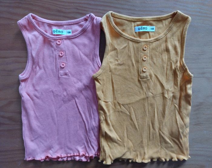 Lot débardeurs fille 18 mois Gémo