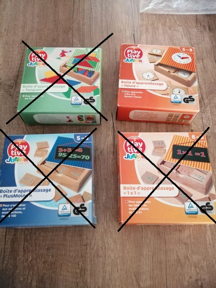 Boîte de jeu en bois