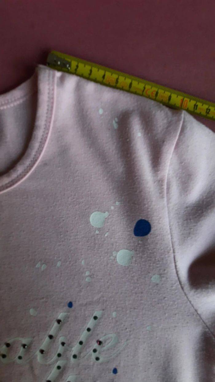 Tee-shirt manches longues rose T. 12 ans - photo numéro 4
