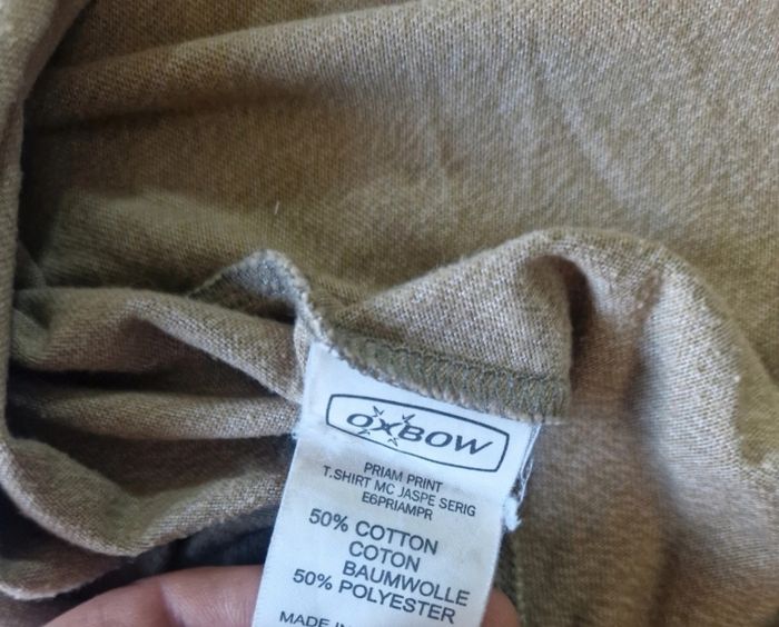 Tee-shirt homme , Oxbow , vintage , taille S , Kaki - photo numéro 8