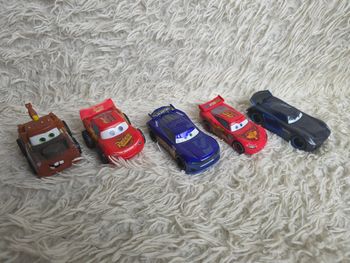 Voiture disney cars - flash Martin Jackson Storm transberry juice - grand format - 12 cm environ - lot de 5 voiture