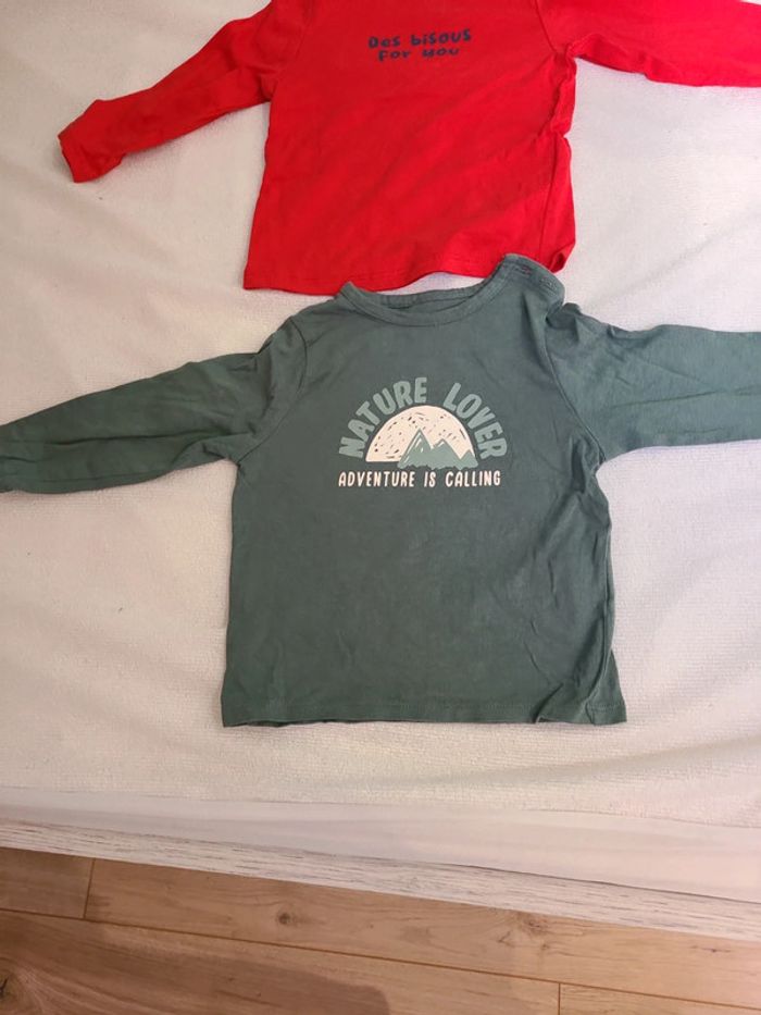 Lot 2 tee shirt longue manche - photo numéro 3