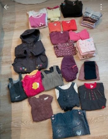 Lot vêtements automne fille 6/9mois