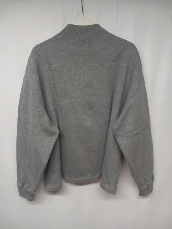 Pull/Sweat Vintage Zip Gris - photo numéro 3