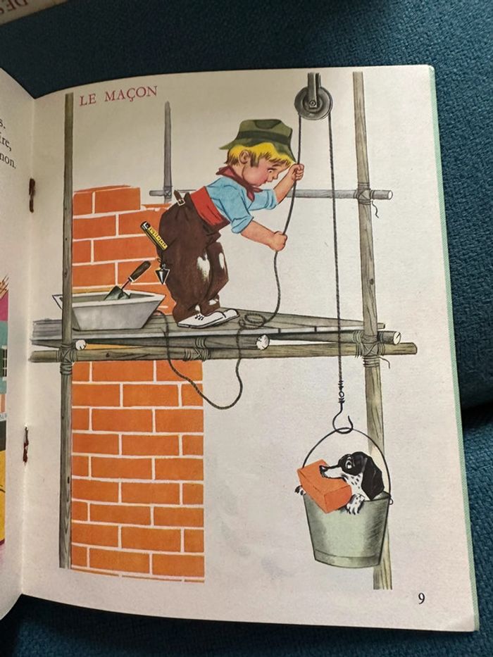 1975 Livre ancien Si j’étais métiers Pierre Probst auteur Caroline Hachette Petite Fleur album - photo numéro 9