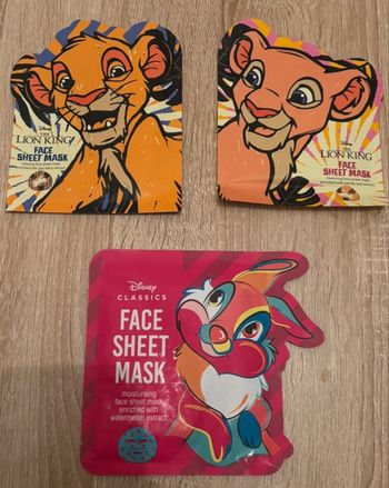 Lot de 3 masques Disney 