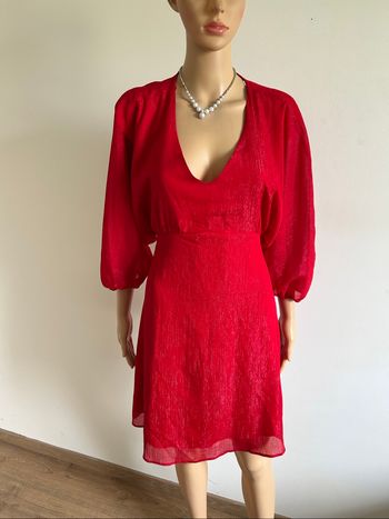 Robe rouge et argentée neuve Naf Naf taille 36