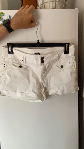 Short blanc femme